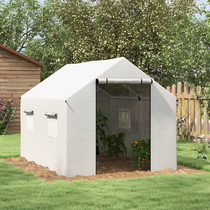 Polytunnel Greenhouse - Durable Polyethylene Cover, 2x3M Walk-In Structure - Perfect for Year-Round Gardening & Crop Protection