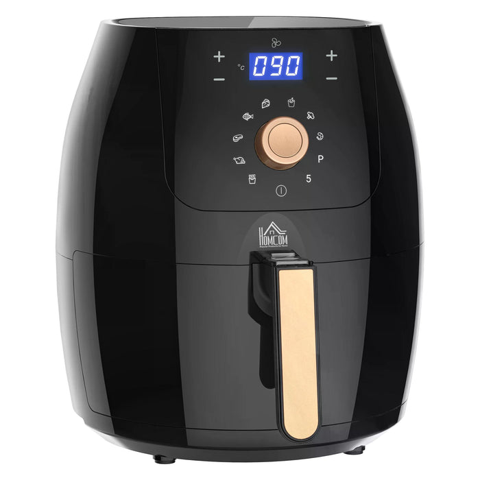 Digital Air Fryer 1700W 5.5L - Rapid Air Circulation for Healthy Cooking, Adjustable Temp with 60 Min Timer - Ideal for Oil-Free, Low-Fat Meals