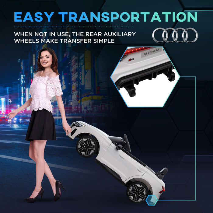 Audi Official Kid's Electric Car with Remote - 12V Battery Power, Suspension, Lights & Music Features - Safe Playtime for Children with Parental Controls