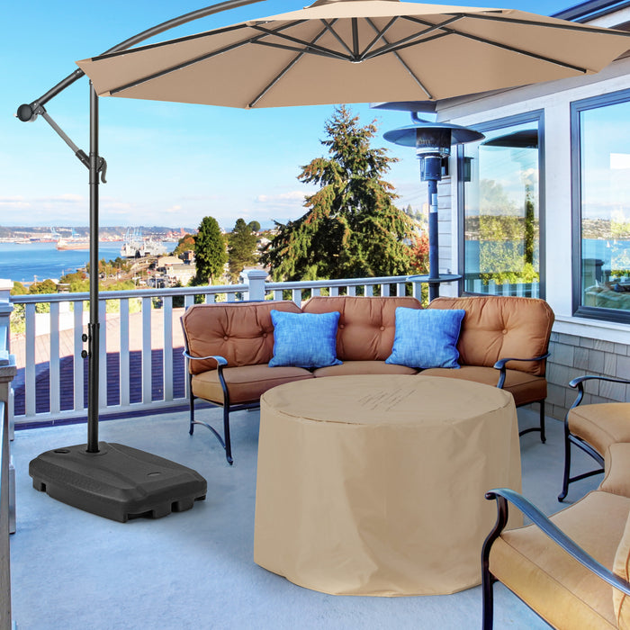 Offset Umbrella Stand with Wheels - Universal, Durable and Portable Cross Base - Ideal for Outdoor Patio Furniture Stability