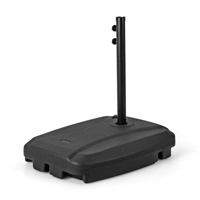 Offset Umbrella Stand with Wheels - Universal, Durable and Portable Cross Base - Ideal for Outdoor Patio Furniture Stability