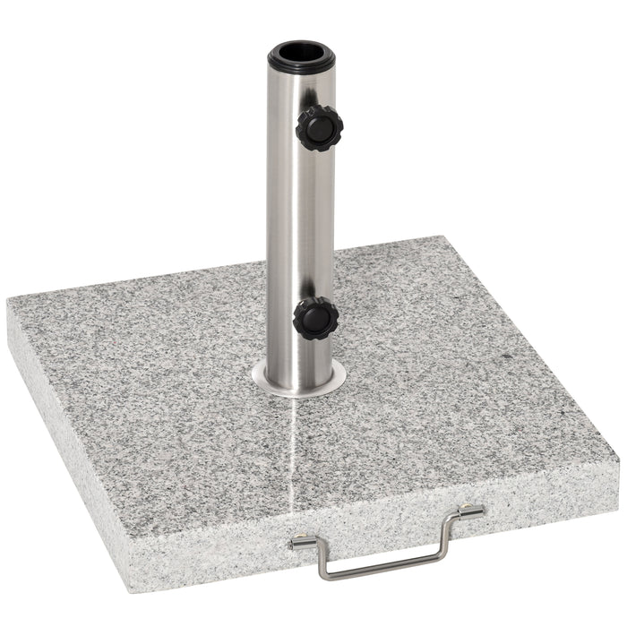 28kg Marble Garden Umbrella Base - Sturdy Sunshade Holder for Outdoor Patio - Durable Parasol Stand for Secure Shade Setup