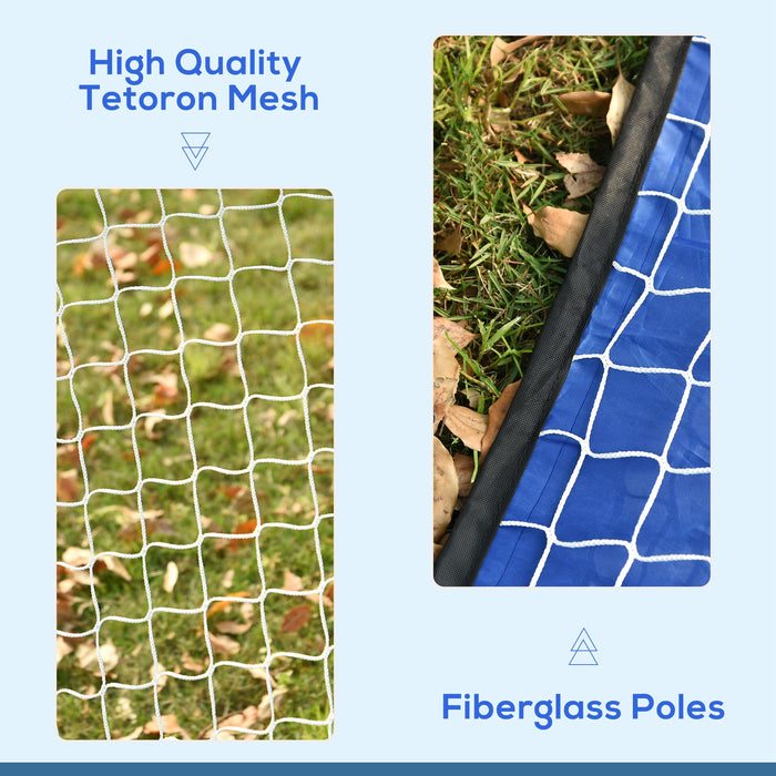 Kids 2-in-1 Soccer Pop-Up Goal - Dual-Function Target and Net for Backyard Sports - Ideal for Youth Practice & Outdoor Play