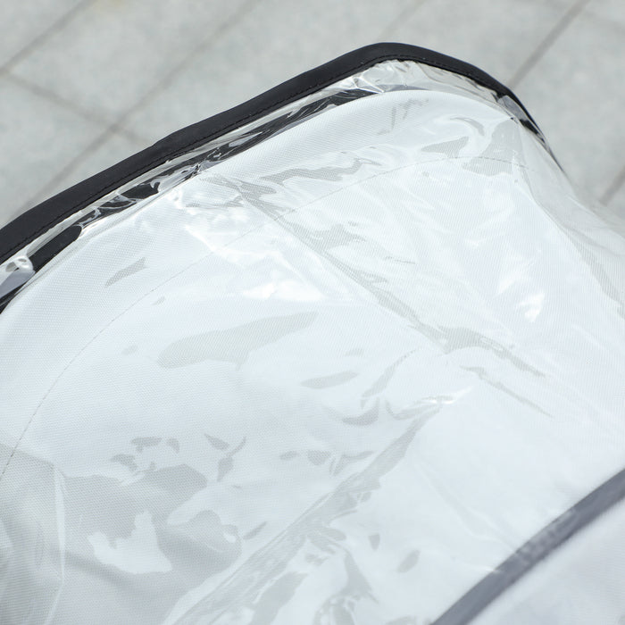 Dog Pram Stroller Rain Cover - Waterproof Canopy with Rear Side Entry for Pet Buggy - Protects Pooches in Inclement Weather Conditions