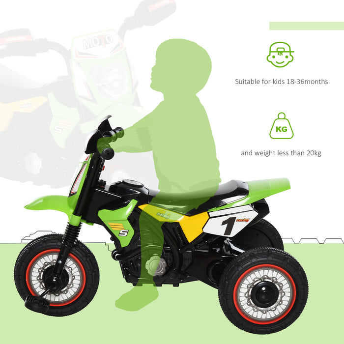 Toddler Tricycle with Pedals - Durable 3-Wheel Design, Green PP Material - Perfect for 18-36 Month Old Kids