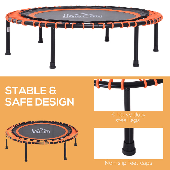 Mini Round Trampoline - Aerobic Bungee Rebounder for Fitness Jumps - Perfect Home Exercise Equipment for Adults & Kids