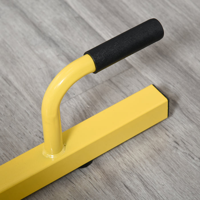 3-in-1 Padded Push Up Sit Up Sissy Squat Machine - Home Gym Leg Fitness Equipment, Yellow - Ideal for Full Body Workouts and Core Strength Training