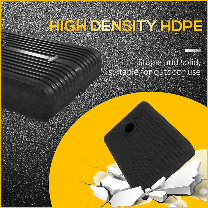 Heavy Duty Rolling Base for Cantilever Banana Parasol - Durable Plastic Umbrella Stand, Water and Sand Fillable - Easy Mobility & Stability for Outdoor Shade Solutions