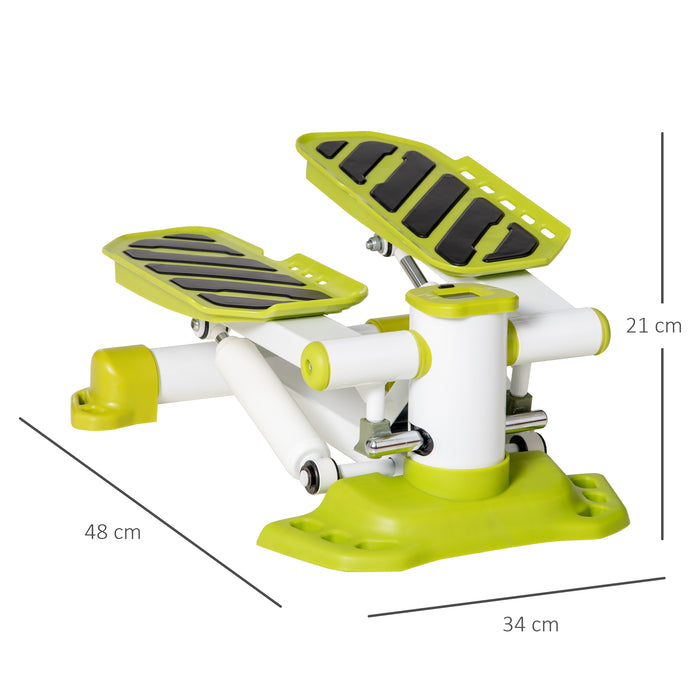 Compact Stepper Fitness Machine with Resistance Bands - Leg, Arm, and Thigh Toning Workouts - Ideal for Home Exercise and Small Spaces