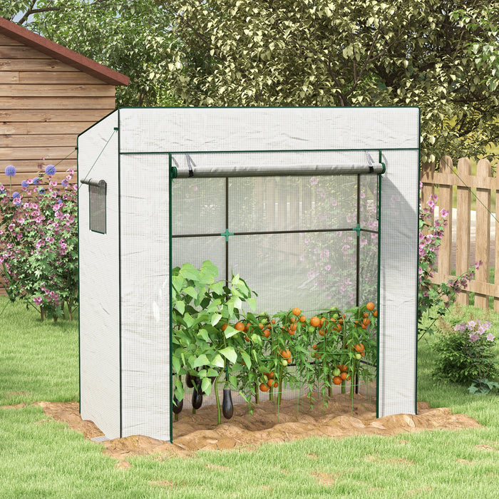 PE Cover Walk-in Greenhouse - Durable Outdoor Plant Protection Structure - Ideal for Gardeners and Seasonal Plant Cultivation