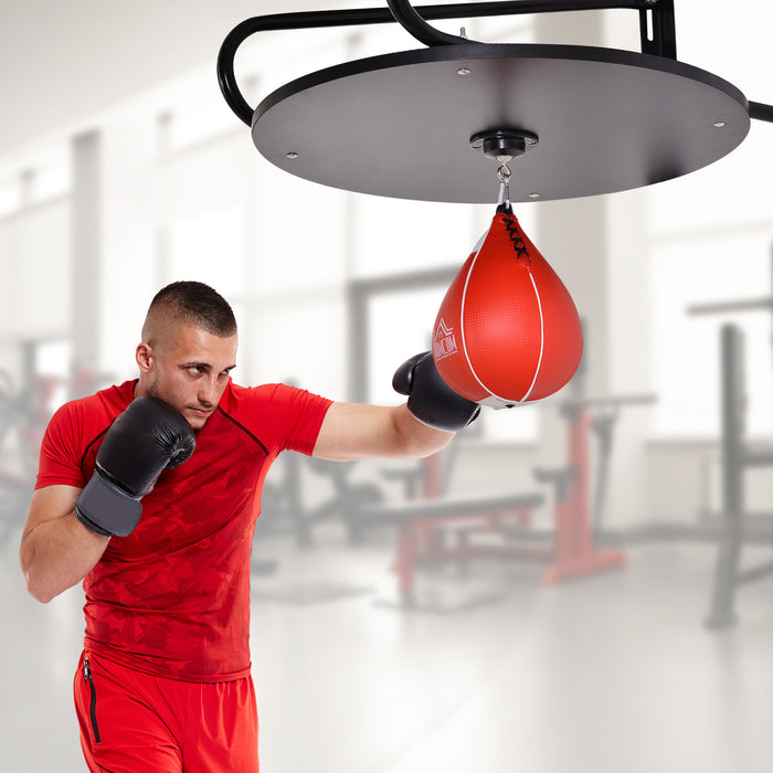 Pear Fast Boxing Set - Complete Wall-Mounted Punching Bag Kit with Platform, Pump & Accessories - Ideal for Home Gym & Fitness Training