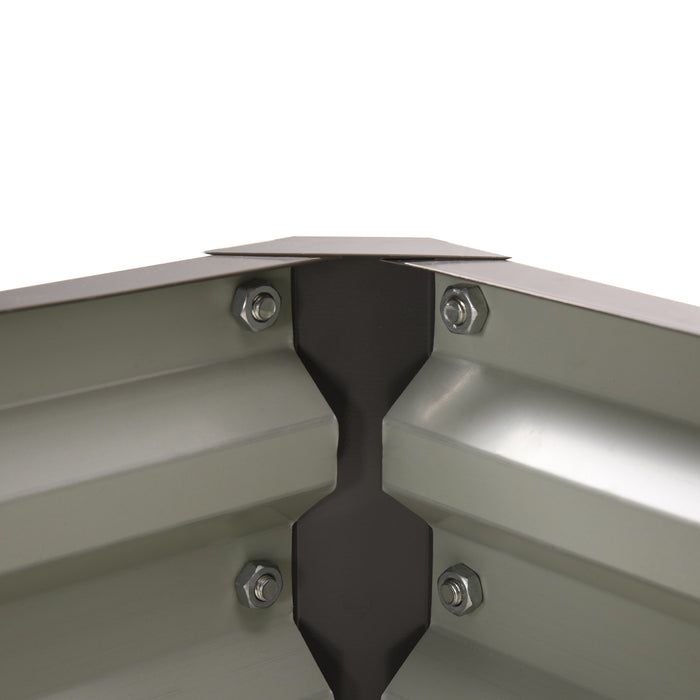 Square Raised Steel Garden Planter - 432L Capacity for Vegetables, Flowers, Herbs, 120cm x 120cm x 30cm - Ideal for Urban & Small Space Gardening