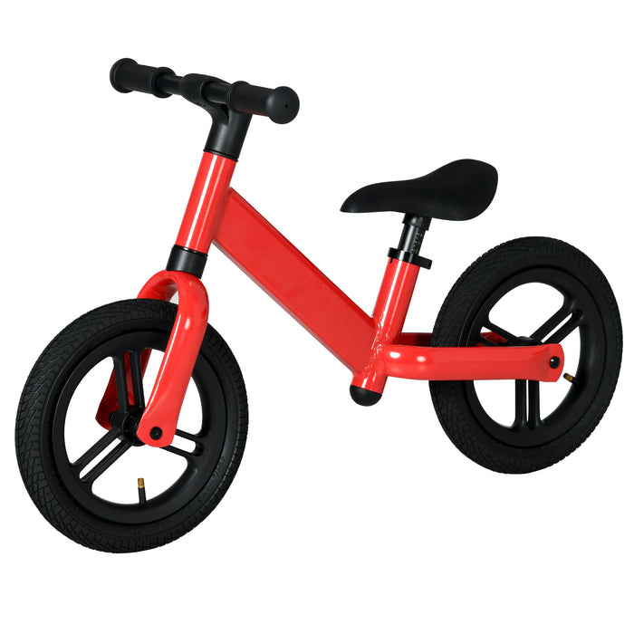 Kids Balance Bike with 12-inch Wheels - No-Pedal Training Bicycle, Adjustable Seat, 360° Handlebars - Ideal First Bike for Children to Learn Balance