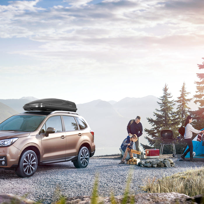 400L Car Roof Box - Dual Side Opening and Safety Key Inclusion - Ideal for Extra Vehicle Storage Solutions