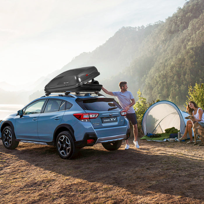 400L Car Roof Box - Dual Side Opening and Safety Key Inclusion - Ideal for Extra Vehicle Storage Solutions