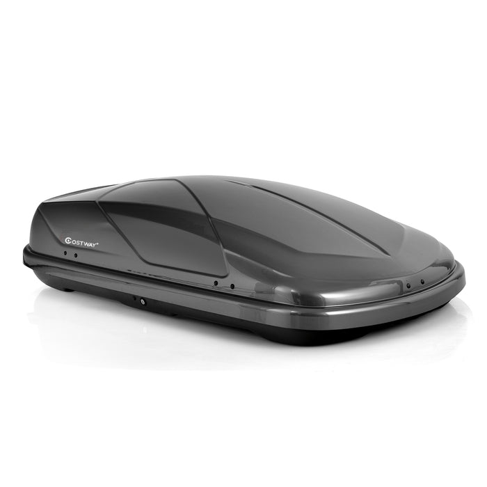 400L Car Roof Box - Dual Side Opening and Safety Key Inclusion - Ideal for Extra Vehicle Storage Solutions