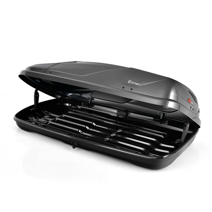 400L Car Roof Box - Dual Side Opening and Safety Key Inclusion - Ideal for Extra Vehicle Storage Solutions