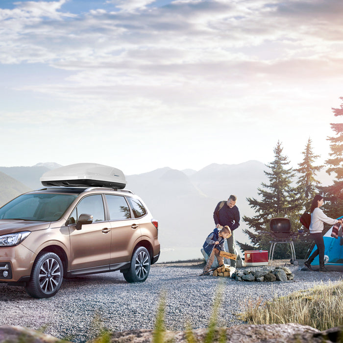 400L Car Roof Box - Dual Side Opening and Safety Key Inclusion - Ideal for Extra Vehicle Storage Solutions