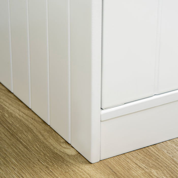 Elevated Pet Feeding Station for Large Dogs - Includes Stand, Storage, 2 Stainless Steel Bowls - Ideal for Food & Water Dispensing, 60x30x35.5cm Size