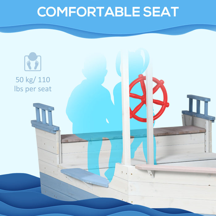 Wooden Kids Sandbox with UV-Protective Canopy - Durable Outdoor Play Sandpit for Ages 3-8 - Safe & Fun Backyard Activity Center for Children