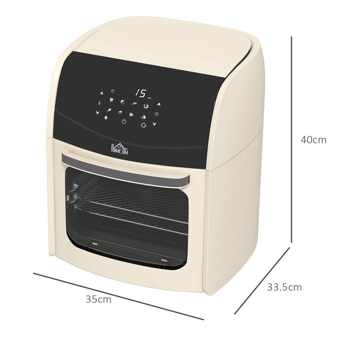 Rapid Air 1800W Digital Air Fryer Oven - 12L Capacity with 8 Preset Modes & Advanced Air Circulation - Memory Function for Health-Conscious Cooks & Busy Households