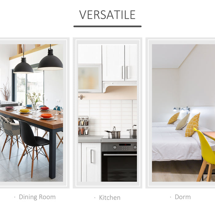 Space-Saving Foldable Dining Table - Drop Leaf Design for Small Kitchens and Dining Rooms - Ideal for Compact Spaces and Apartment Living