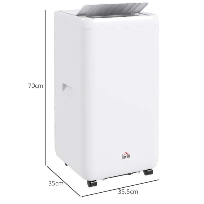 12,000 BTU Portable Air Conditioning Unit - Cools and Dehumidifies Rooms Up to 28m² with Auto/Sleep Modes and 24-Hour Timer - Easy Mobility with Built-in Wheels for Home or Office Use