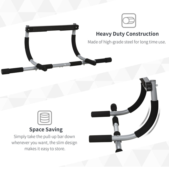 Doorway Pull-Up Bar - Home Gym Strength Training Equipment for Upper Body Workouts - Ideal for Home Fitness Enthusiasts