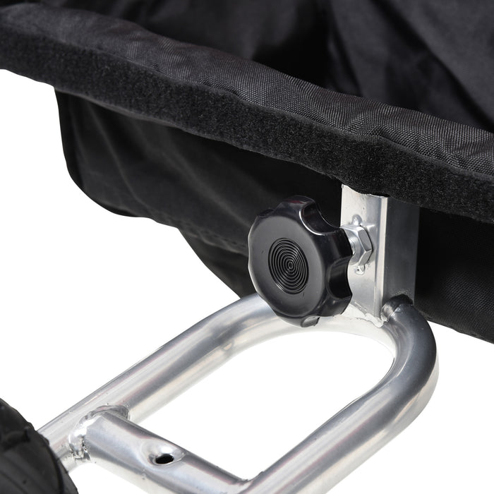 2-Seater Collapsible Baby Bicycle Trailer - Orange, with Pivot Wheel, 18 Month+ Child-Friendly Design - Convenient Transport & Adventure for Young Families