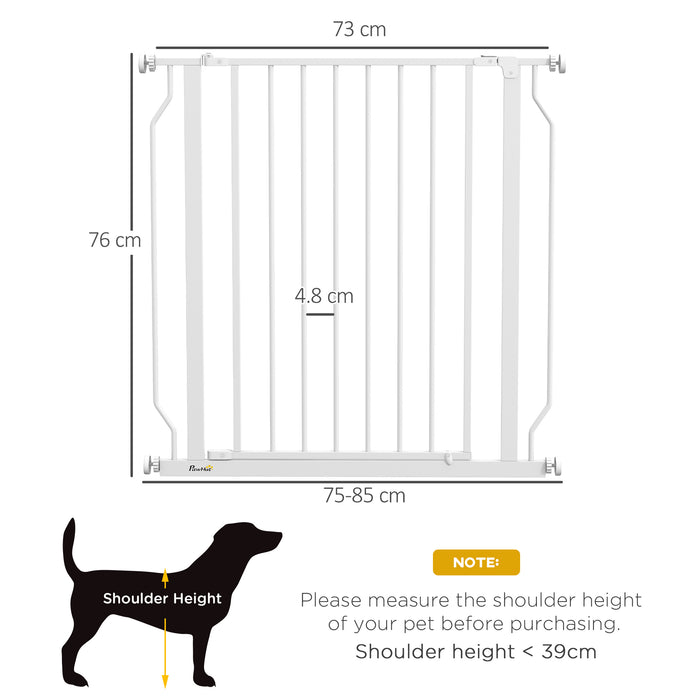 Extra Wide Pet Barrier with Walk-Through Door - Durable Pressure-Mount for Doorways, Hallways & Stairs - Ideal for Keeping Dogs Safe and Contained