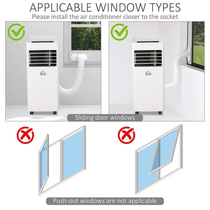 765W Portable Air Conditioner - White, with Cooling, Dehumidifying, Ventilation Functions & Remote Control - Ideal for Home Climate Control