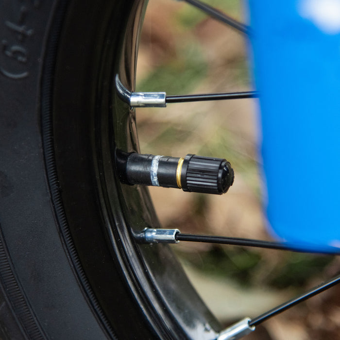 Kids Balance Bike with No Pedals - Steel Frame Motorbike Design, Air-Filled Tires, Adjustable PU Seat - Training Bicycle for 3-6 Year Olds, Blue