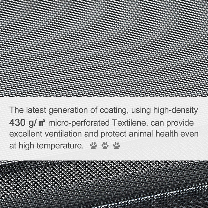 Elevated Portable Dog Bed with Metal Frame - Medium Size Raised Pet Cot for Camping, Indoors/Outdoors Use - Ideal Comfort for Medium-Sized Dogs or Pets