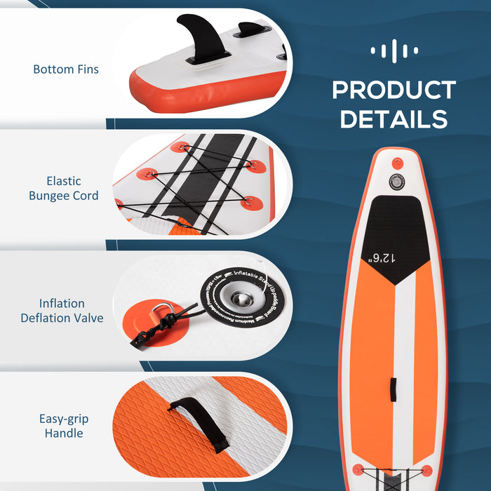Inflatable SUP Stand Up Paddle Board with Adjustable Aluminum Paddle - 10'6" x 30" Inflatable Board, Non-Slip Deck, Complete ISUP Accessories Bundle - Ideal for All Skill Levels, Portable Watersport Fun