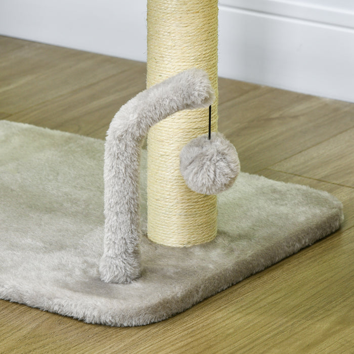 Indoor Cat Activity Center - 42cm Tall with Toy Balls and Sisal Scratching Post - Ideal for Playful Kittens and Cats