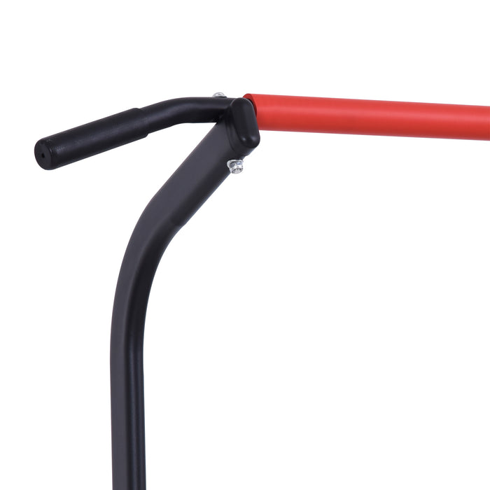 Multi-Purpose Steel Power Tower - Adjustable Height Pull-Up Station with Comfort Grips - Ideal for Full-Body Workout and Strength Training