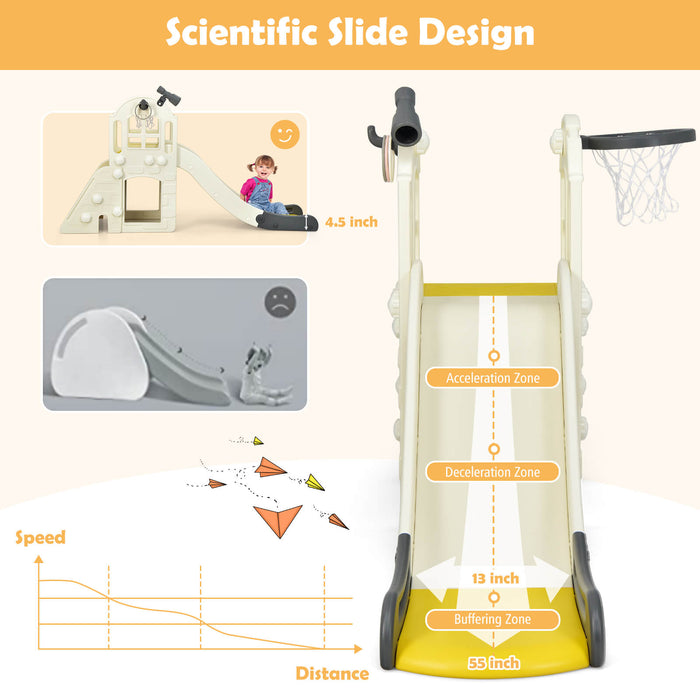 Toddler Scramble & Slide Playset, Model 6-In-1 - Blue Climbing Adventure for Kids - Ideal Solution for Toddlers' Indoor & Outdoor Physical Play Needs