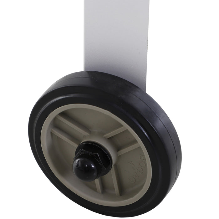 Garden Potting Bench - Outdoor Metal Workstation with Wheels & Side Hanger for Planting - Convenient Mobile Push Cart for Gardeners