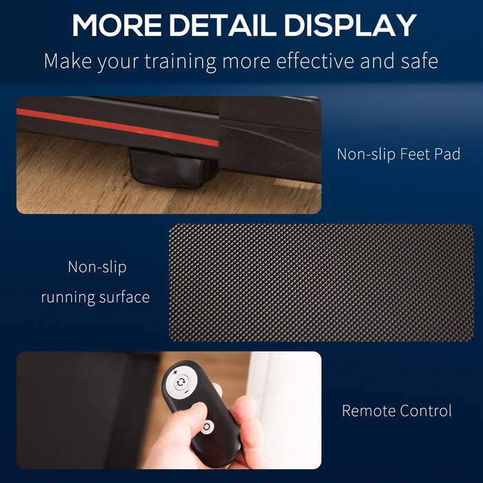 Walking Pad Treadmill - Compact Indoor Exercise Machine with Remote Control, 1-6km/h, for Home and Office Fitness - Ideal for Aerobic Training & Space-Saving Workouts