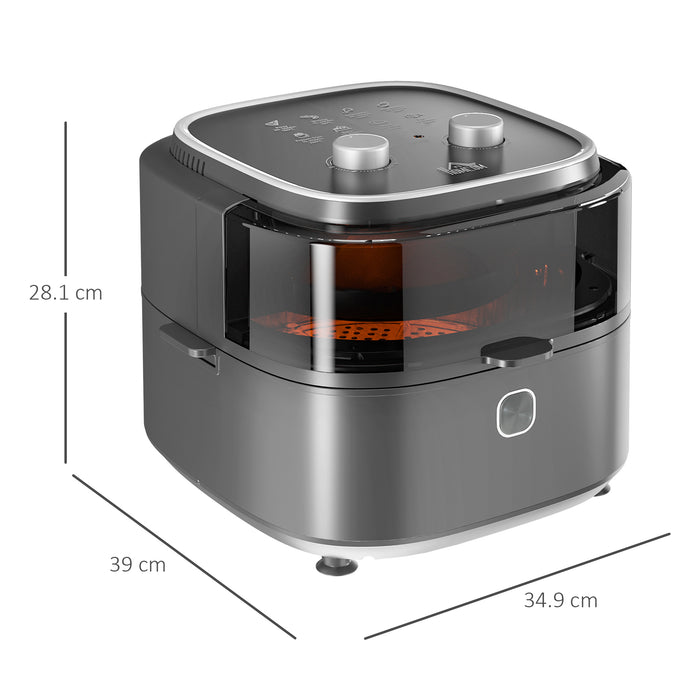 Rapid Air Circulation Family Air Fryer - 6.5L Oil-Free Cooking & Included Recipes - Adjustable Temperature with 60-Minute Timer for Healthier Meals