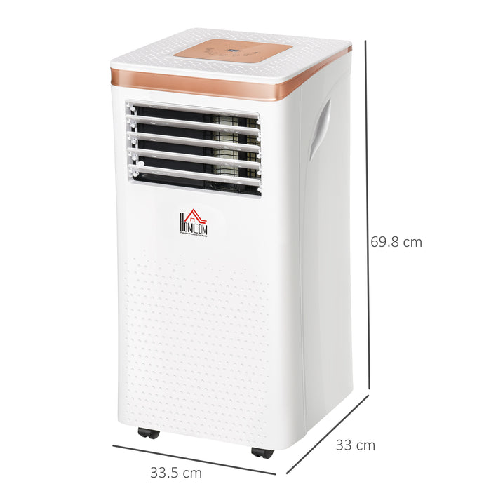 10000 BTU 4-In-1 Portable Air Conditioner - Cooling, Dehumidifying, Ventilating, 24Hr Timer, LED Display with Remote Control - Ideal for Home or Office Use