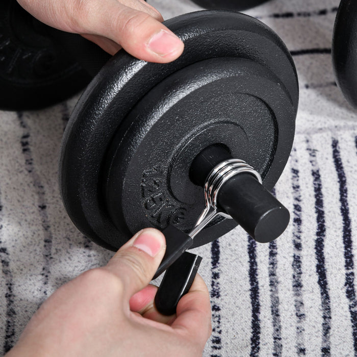 Adjustable Dumbbell Set with Solid Handle - Portable, Easy-to-Store Weights with Carry Case for Fitness Enthusiasts - Ideal for Men and Women’s Full-Body Workouts, Home and Office Use