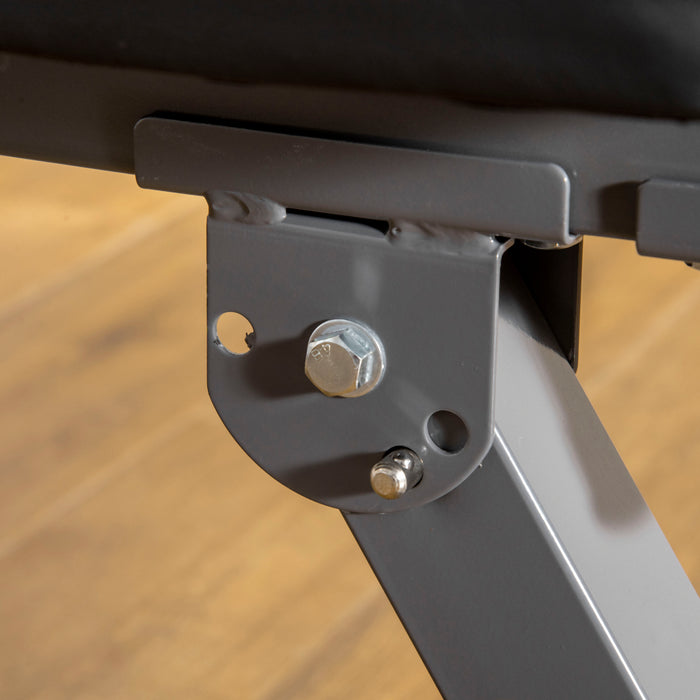 Foldable Adjustable Weight Bench - Barbell Rack and Dip Station for Strength Training - Ideal for Home Gym Multiuse Workouts