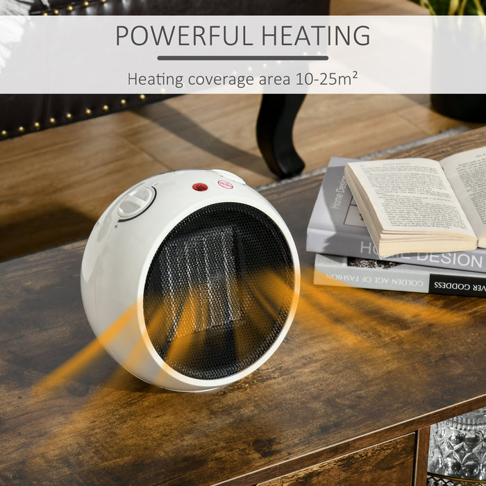 Ceramic Electric Portable Heater – 3 Heating Modes with Adjustable Temperature & Safety Features – Ideal for Small Spaces & Personal Warmth