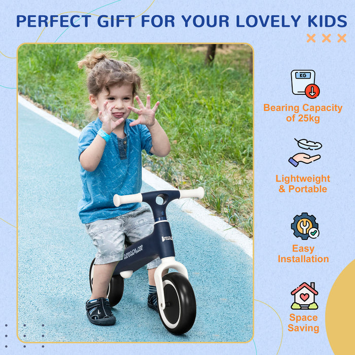 Toddler Balance Bike with Height-Adjustable Seat - Durable Training Bicycle for 1.5 to 3-Year-Olds - Perfect First Bike for Building Coordination and Confidence in Young Children - Blue