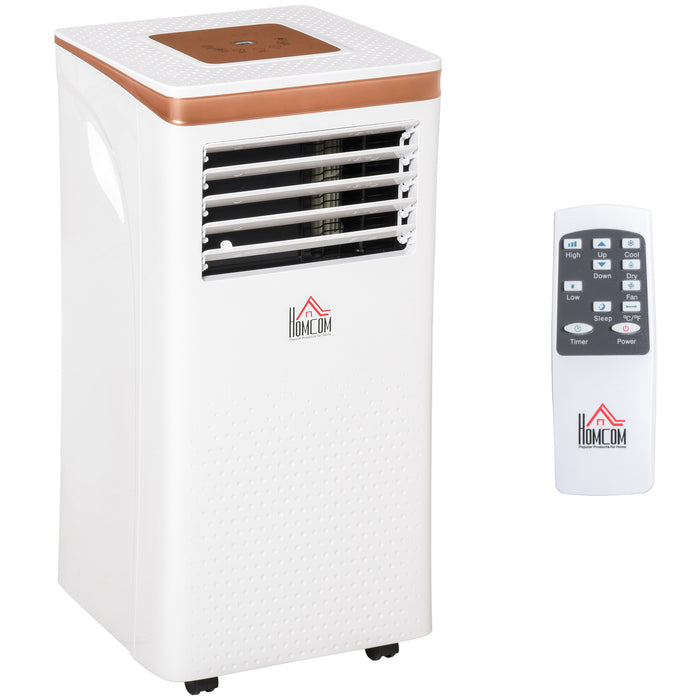 7000 BTU 4-in-1 Portable Air Conditioner - Cooling, Dehumidifying, Fan, Ventilation Functions with Remote - LED Display, Automatic Shut-Off System, Ideal for Small Rooms & Offices