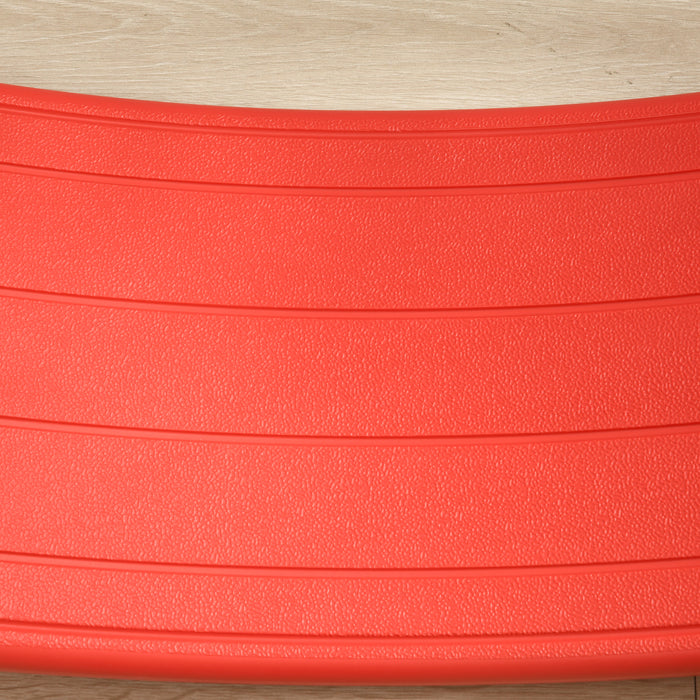Kids Balance Board - Wobble Stepping Stone, Montessori Nursery Toy - Ideal for Active Play and Coordination for Ages 3-6 Years, 82cm Length, Red