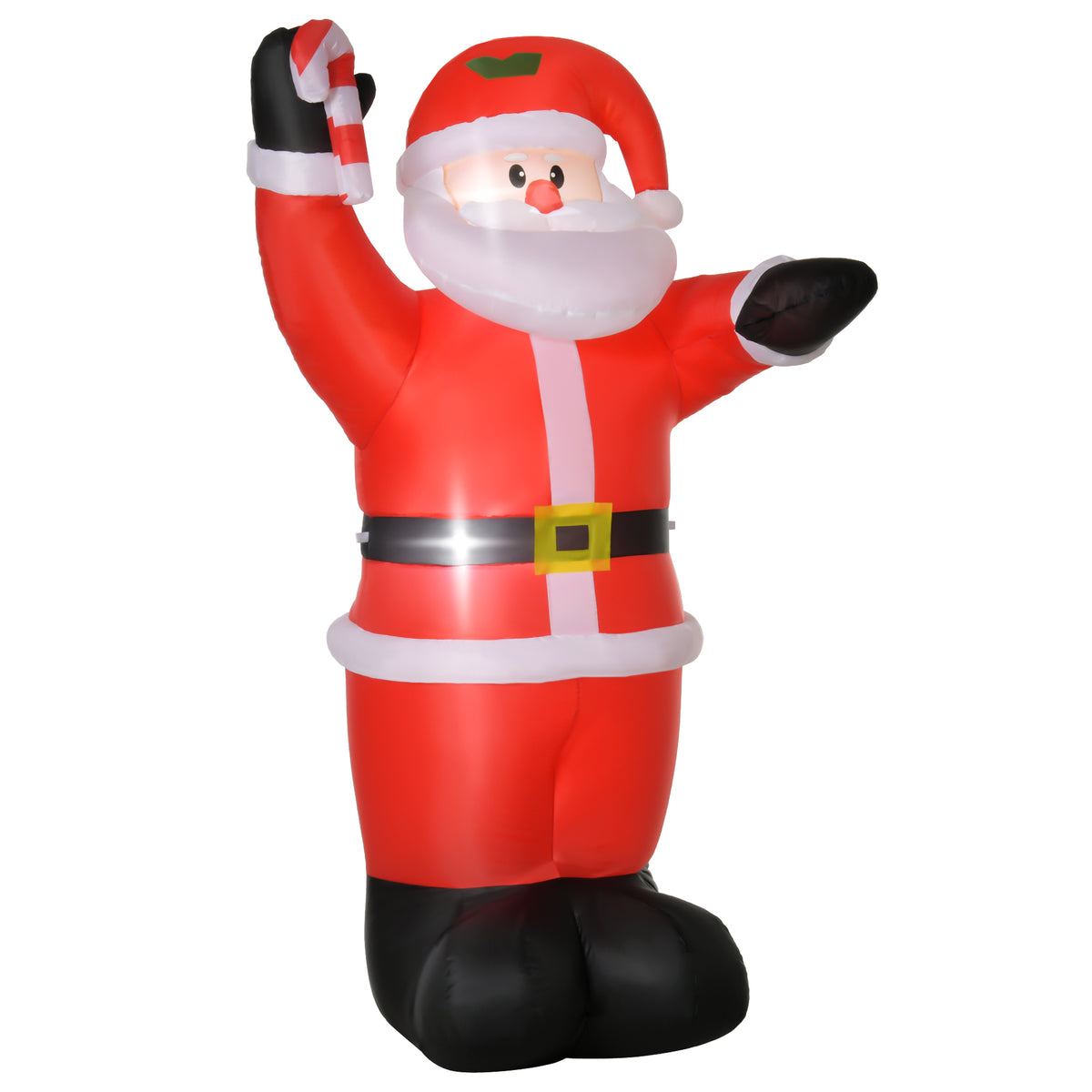 Inflatable Santa Claus with LED Lights - Giant 240cm Christmas Holiday Decoration - Outdoor Festive Display for Yards and Parties