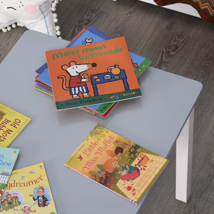 3-Piece Kids Table and Chair Set - Toddler Multi-use Desk for Arts, Crafts, Study, Snack Time - Easy Assembly, Perfect for Indoor Activities