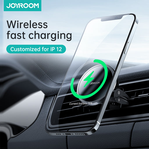 Joyroom JR-ZS240 15W Magsafe Qi Wireless Car Charger Phone Holder for iPhone 12 Series